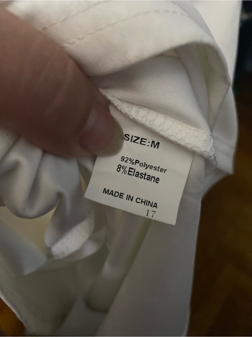 White V‑Neck Wrap Midi Dress with Gathered Waist - Picture 3 of 4